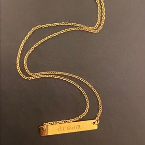 Jook and Nona Gold Plated Necklace